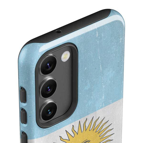 Argentina Flag Distressed Galaxy S23 Pro Case